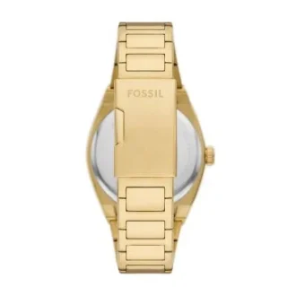 Orologio Everett a tre lancette con datario in acciaio inossidabile color oro