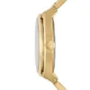 Orologio Everett a tre lancette con datario in acciaio inossidabile color oro