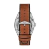 Orologio Everett automatico in pelle marrone