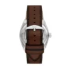 Orologio Everett con tre lancette e datario in pelle marrone