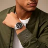 Orologio Fossil Blue Dive a tre lancette con datario in acciaio inossidabile