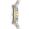 Orologio Fossil Blue Dive a tre lancette con datario in acciaio inossidabile bicolore