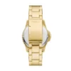 Orologio Fossil Blue Dive a tre lancette con datario in acciaio inossidabile color oro