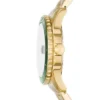 Orologio Fossil Blue Dive a tre lancette con datario in acciaio inossidabile color oro