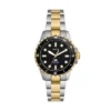 Orologio Fossil Blue Dive a tre lancette in acciaio inossidabile bicolore