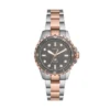 Orologio Fossil Blue Dive a tre lancette in acciaio inossidabile bicolore