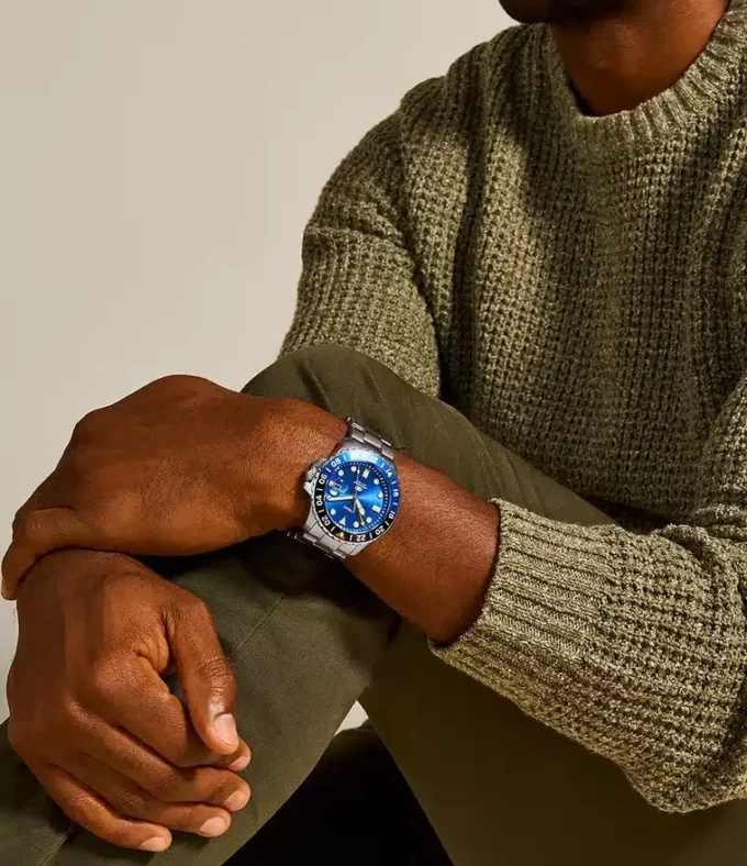 Orologio Fossil Blue GMT in acciaio inossidabile