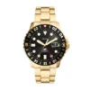 Orologio Fossil Blue GMT in acciaio inossidabile color oro