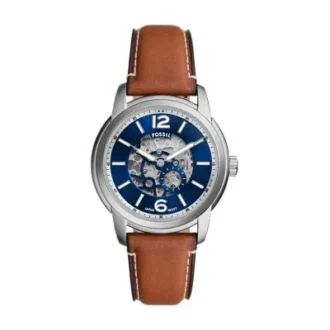 Orologio Fossil Heritage automatico con cinturino in pelle marrone