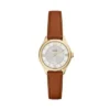 Orologio Gilmore a tre lancette con cinturino in pelle marrone