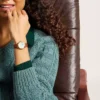 Orologio Gilmore a tre lancette con cinturino in pelle marrone