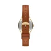 Orologio Gilmore a tre lancette con cinturino in pelle marrone