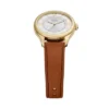 Orologio Gilmore a tre lancette con cinturino in pelle marrone