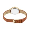 Orologio Gilmore a tre lancette con cinturino in pelle marrone