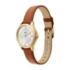 Orologio Gilmore a tre lancette con cinturino in pelle marrone