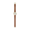 Orologio Gilmore a tre lancette con cinturino in pelle marrone