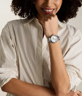Orologio Gilmore a tre lancette con datario in acciaio inossidabile