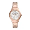 Orologio Gilmore a tre lancette con datario in acciaio inossidabile color oro rosa