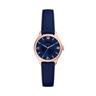 Orologio Gilmore a tre lancette in pelle blu navy