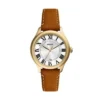 Orologio Gilmore con tre lancette e datario in pelle marrone medio
