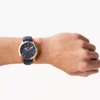 Orologio Grant Chronograph in pelle blu navy