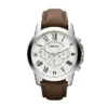 Orologio Grant Chronograph in pelle marrone