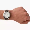 Orologio Grant Chronograph in pelle marrone