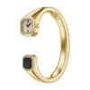 Orologio Harlow a due lancette in acciaio inossidabile color oro
