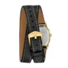 Orologio Harlow a tre lancette con cinturino in pelle nera