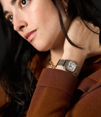 Orologio Harlow a tre lancette in acciaio inossidabile bicolore