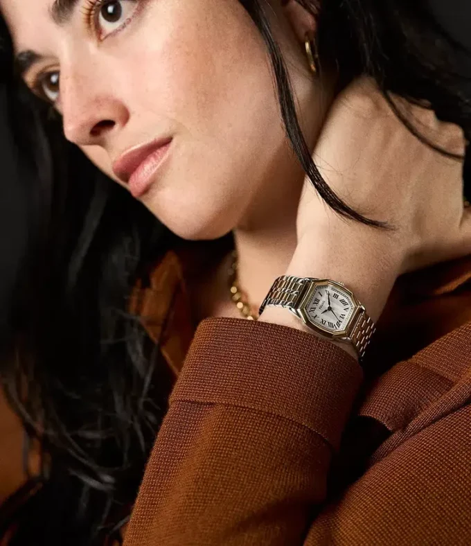 Orologio Harlow a tre lancette in acciaio inossidabile bicolore