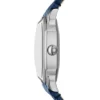 Orologio Harlow a tre lancette in pelle di coccodrillo blu navy