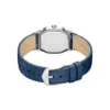 Orologio Harlow a tre lancette in pelle di coccodrillo blu navy