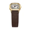 Orologio Harlow a tre lancette in pelle di coccodrillo marrone