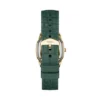 Orologio Harlow a tre lancette in pelle di coccodrillo verde