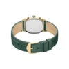 Orologio Harlow a tre lancette in pelle di coccodrillo verde