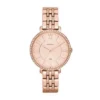 Orologio Jacqueline a tre lancette in acciaio inossidabile color oro rosa