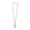 Orologio Jacqueline a tre lancette in acciaio inossidabile color oro rosa con medaglione Orologio Jacqueline a tre lancette in acciaio inossidabile color oro rosa con medaglione