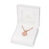 Orologio Jacqueline a tre lancette in acciaio inossidabile color oro rosa con medaglione Orologio Jacqueline a tre lancette in acciaio inossidabile color oro rosa con medaglione