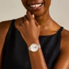 Orologio Jacqueline Sun Moon multifunzione in acciaio inossidabile bicolore