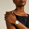 Orologio Jacqueline Sun Moon multifunzione in acciaio inossidabile color oro