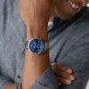 Orologio multifunzione Bennett in acciaio inossidabile color canna di fucile