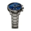 Orologio multifunzione Bennett in acciaio inossidabile color canna di fucile