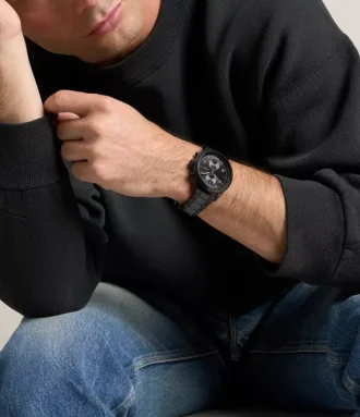 Orologio multifunzione Bennett in acciaio inossidabile nero