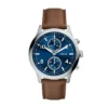 Orologio multifunzione Bennett in pelle marrone