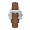 Orologio multifunzione Bennett in pelle marrone