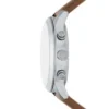 Orologio multifunzione Bennett in pelle marrone