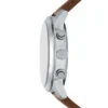 Orologio multifunzione Bennett in pelle marrone