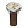 Orologio multifunzione Bennett in pelle marrone