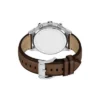 Orologio multifunzione Bennett in pelle marrone